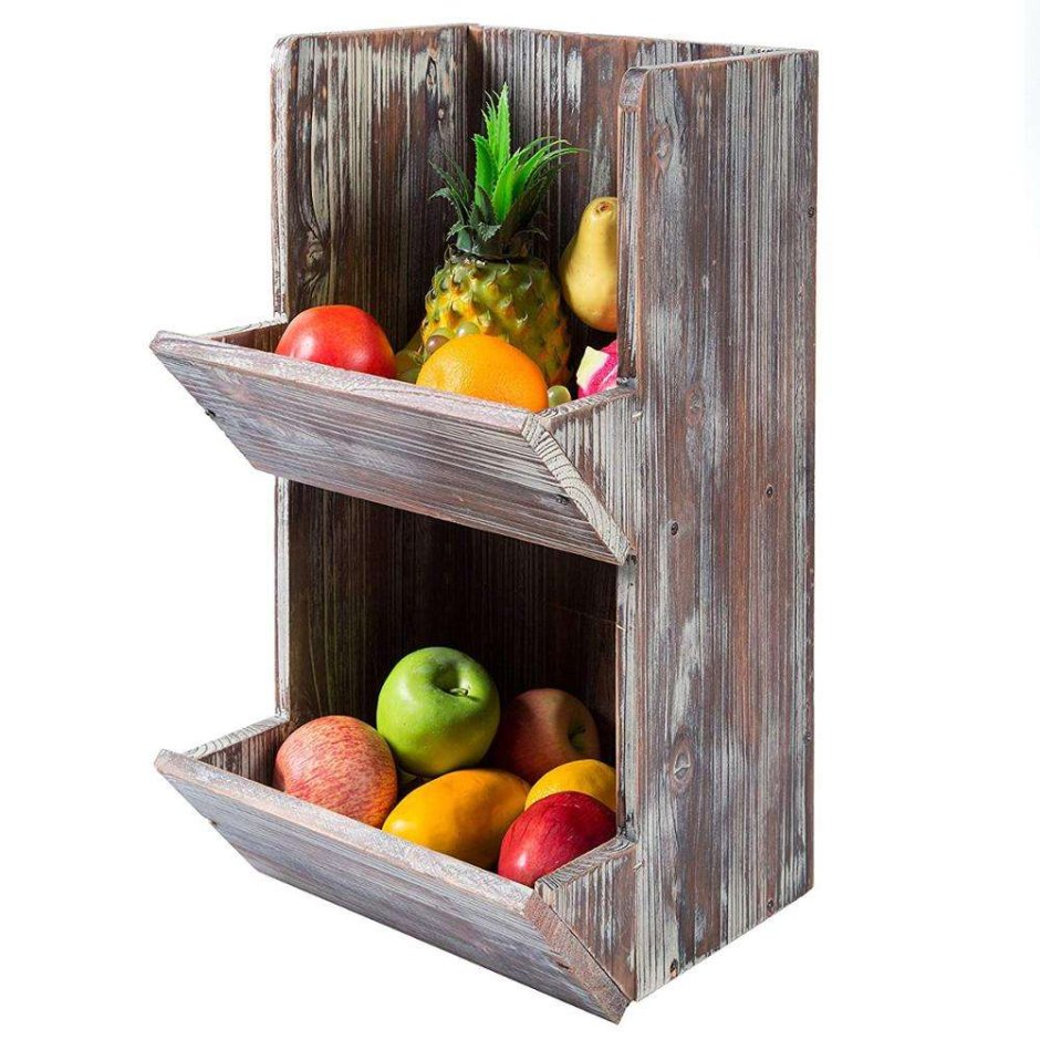 Ящик для овощей деревянный на кухню