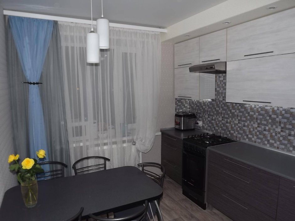 Curtains in Kitchen в панельном доме
