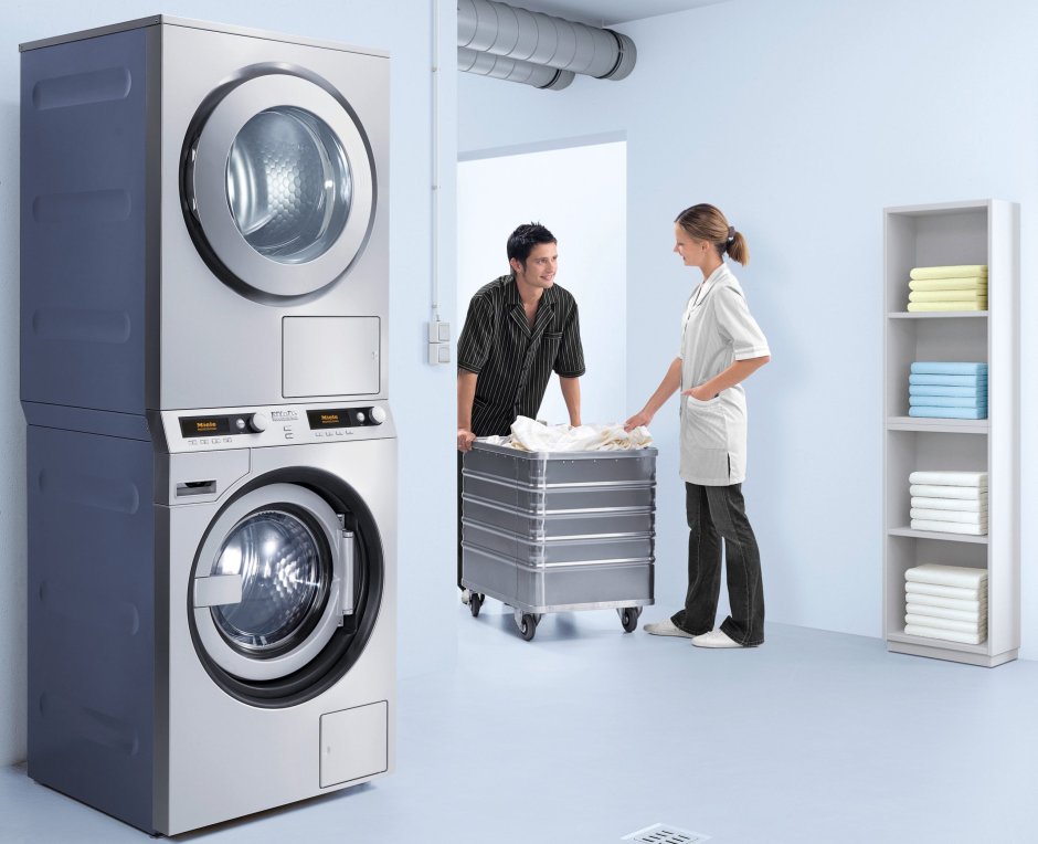 Стиральная и сушильная машина в колонну Miele