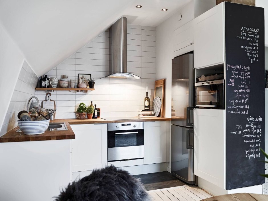 Холодильник в скандинавском стиле