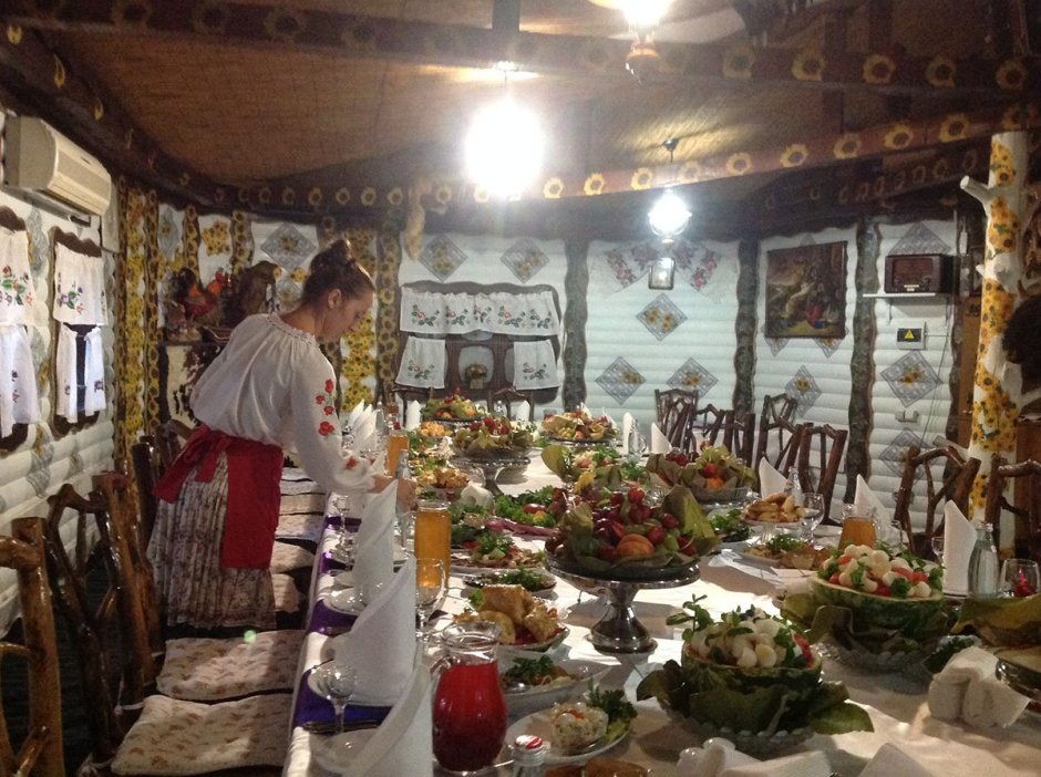 Украинский новогодний стол