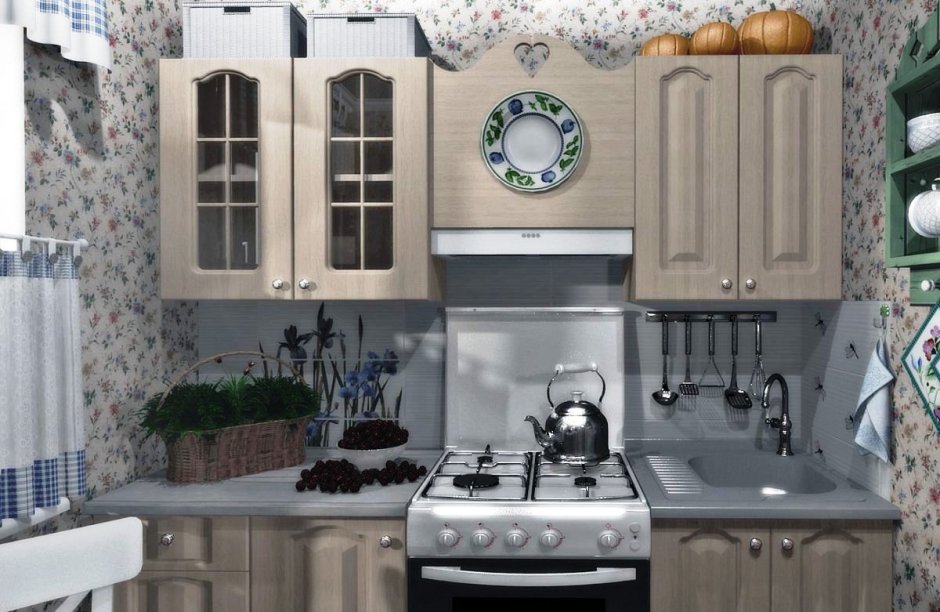 Кухни Прованс брашированные фасады для кухни