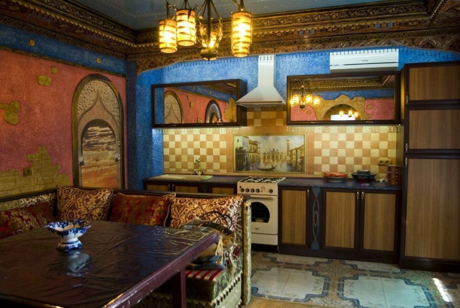 Кухня в этно стиле (62 фото)