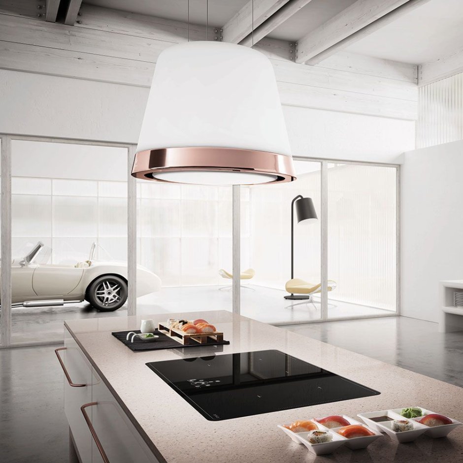 Каминная вытяжка Sirius silt 26 Deruta Gold