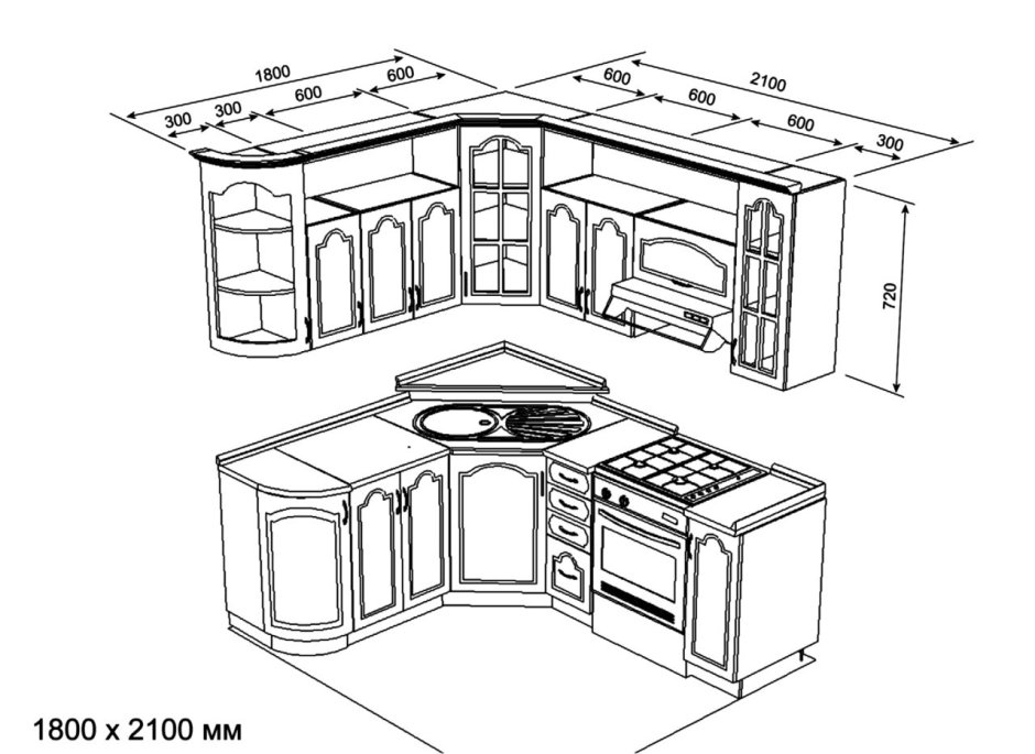 Размер кухни в панельном доме