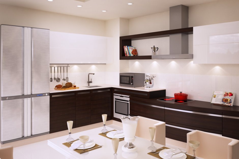 Кухня в светлых тонах