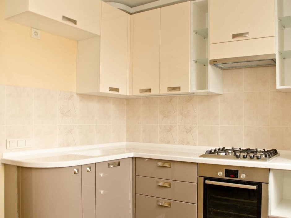 Бежевые кухни