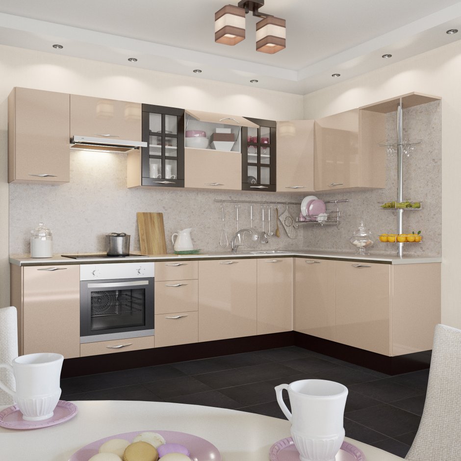 Кухня ваниль и капучино