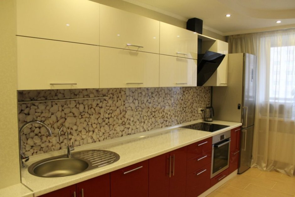 Кухня ваниль капучино глянец