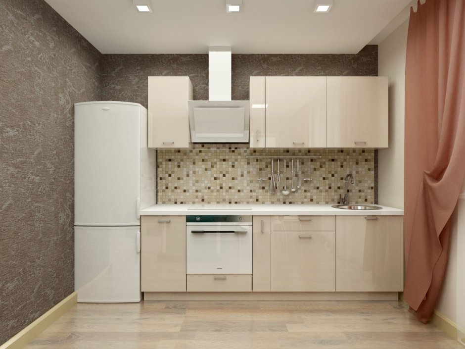 Кухня в коричневом цвете