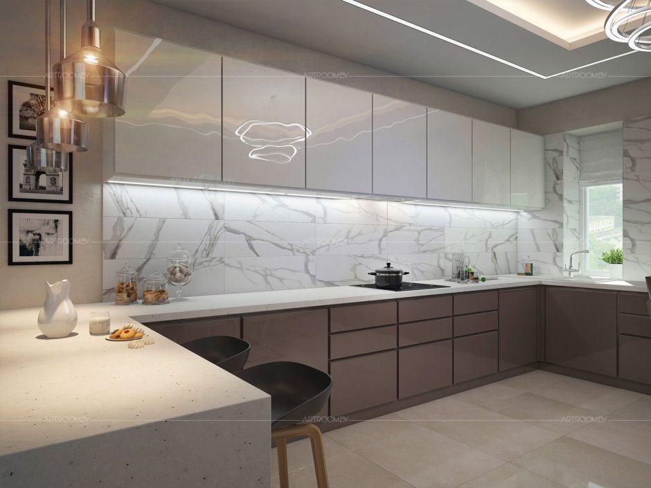 Кухня супермат капучино