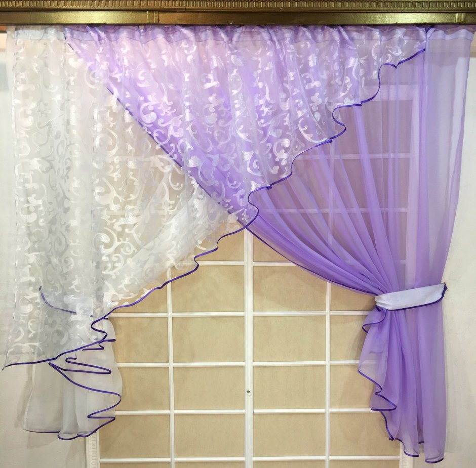 Комплект штор ТОМДОМ фиолетовый