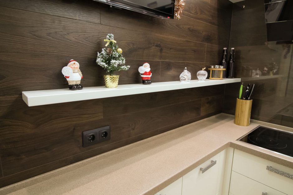 Porcelanosa Oxford фартук на кухне
