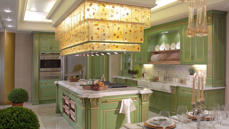 Кухня 10кв.м. с балконом в стиле Прованс