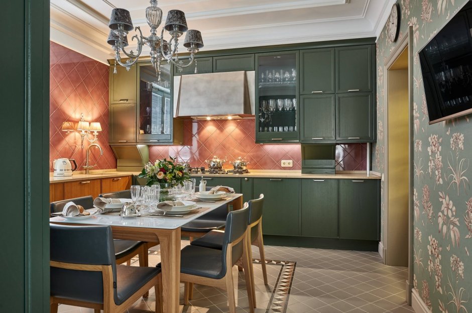 Кухня Прованс фисташковая