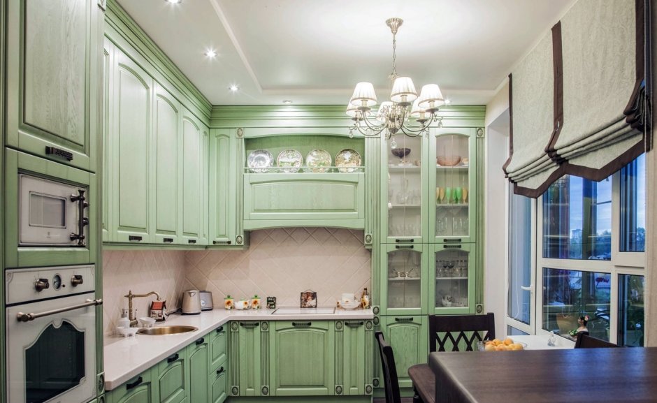 Кухня Неоклассика изумруд