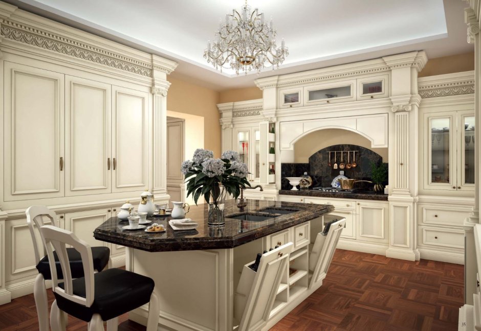 Кухня болотного цвета