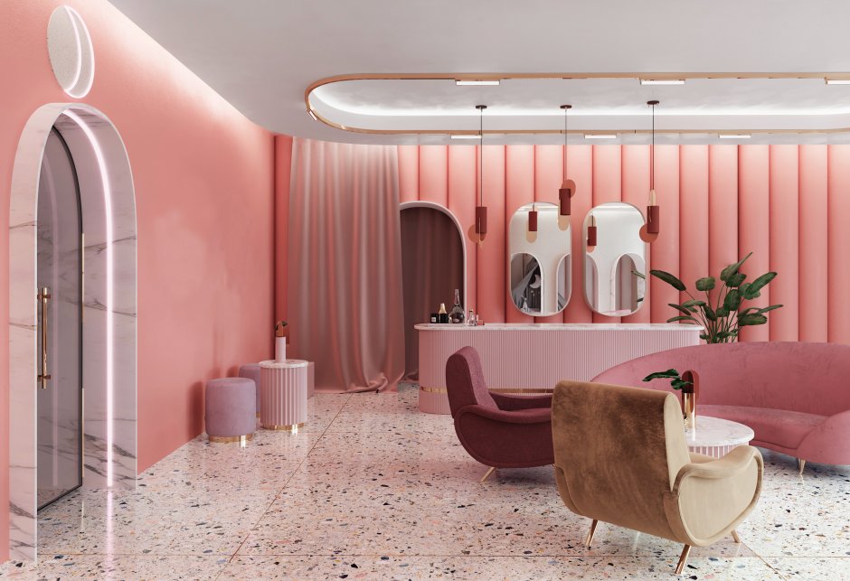 Розовый салон красоты