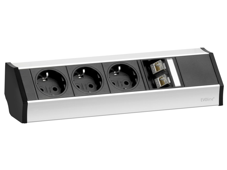 Врезной блок розеток Evoline frame Dock small 961.00.009