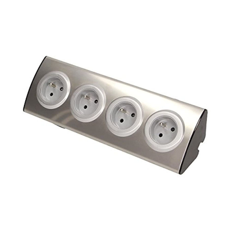 Schulte 930.15.453 Evoline Dock Cuisine 3 розетки серебристый