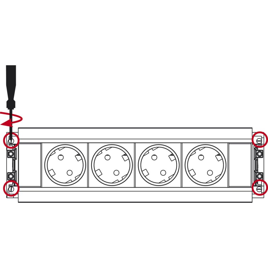 Розетка Evoline frame Dock data small 961.00.009