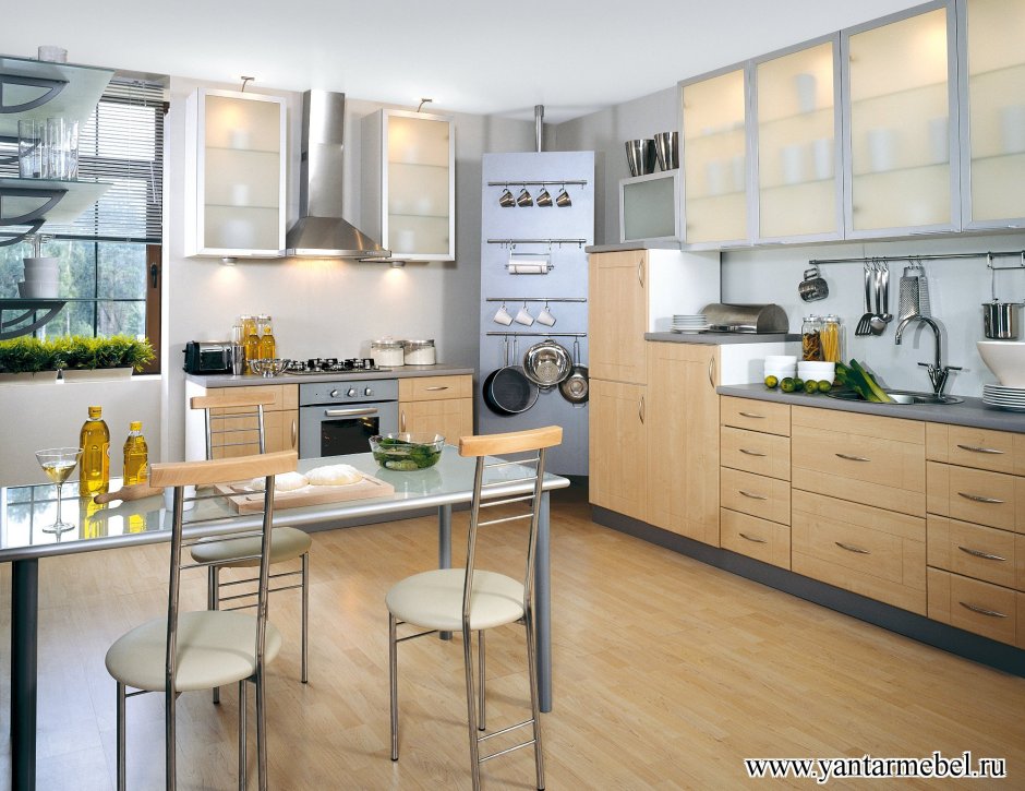 Янтарь мебель кухни (65 фото)