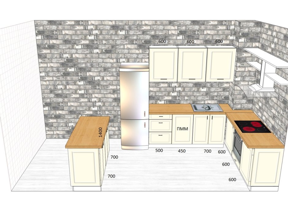 Кухни оранжевого цвета