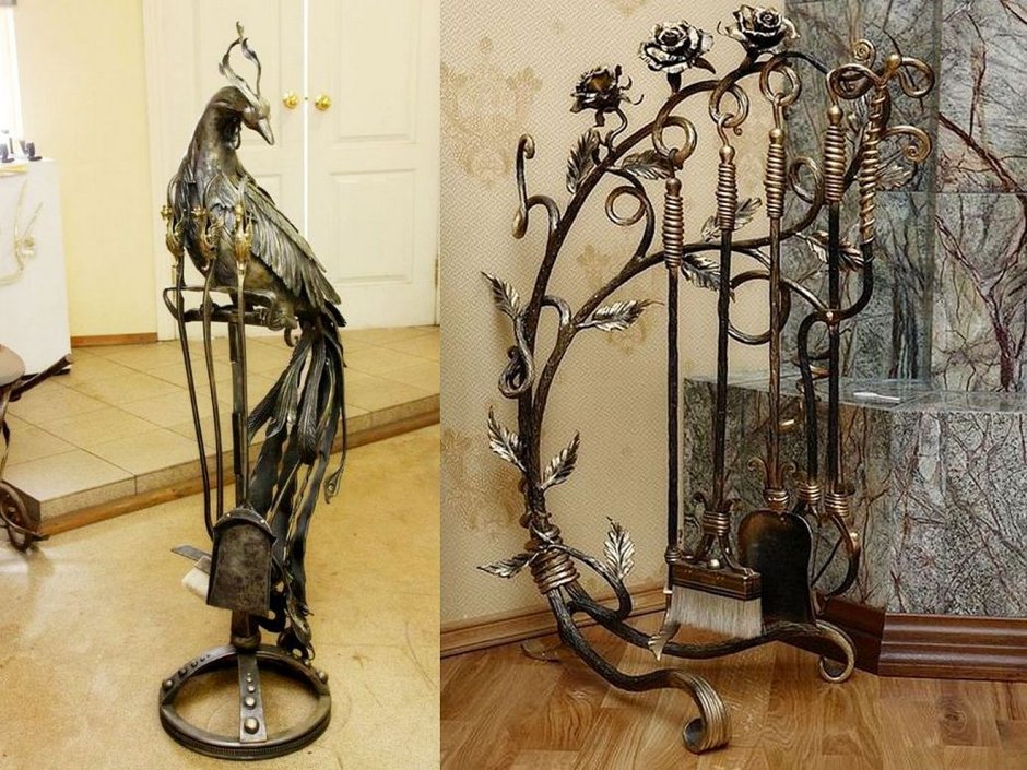 Декоративный столик из металла