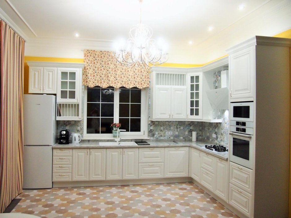 Кухня Кантри фисташковая