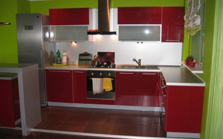 Кухня в стиле терракот