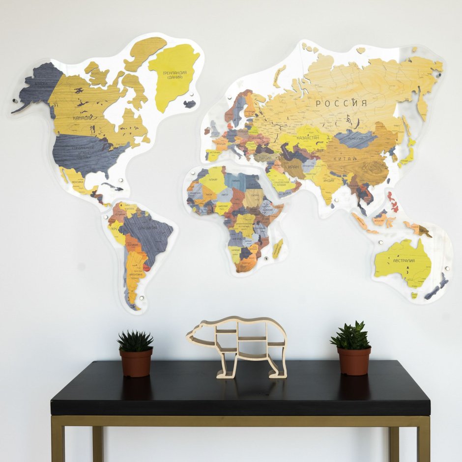 World Map Wall decoration 130см 78см