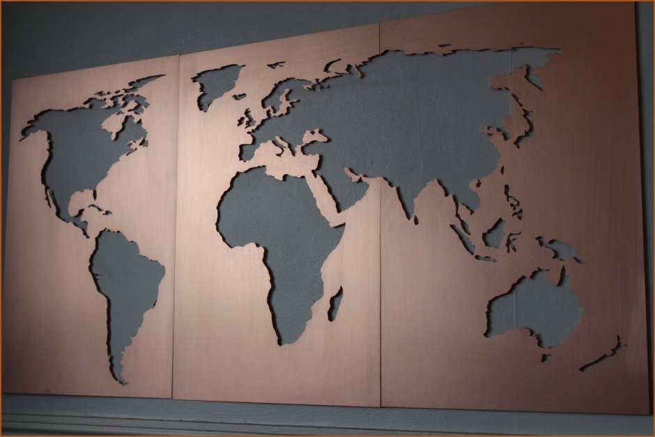 World Map Wall decoration 130см 78см