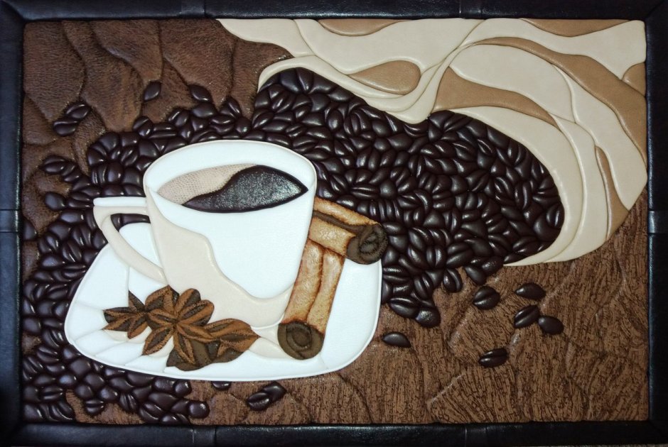 Картины из кофейных зерен