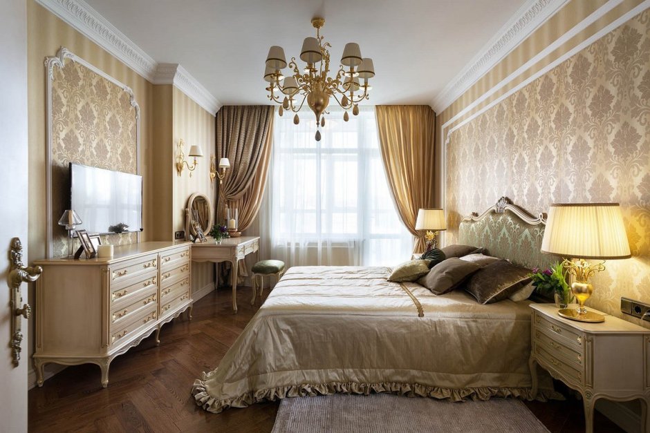 Спальня в современном классическом стиле