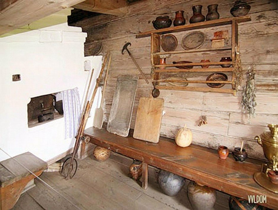 Кухня в старинной избе