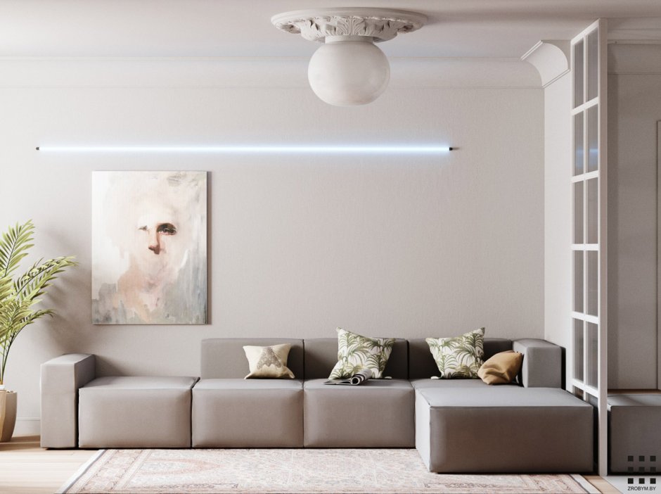 Minimalist Beige Wall