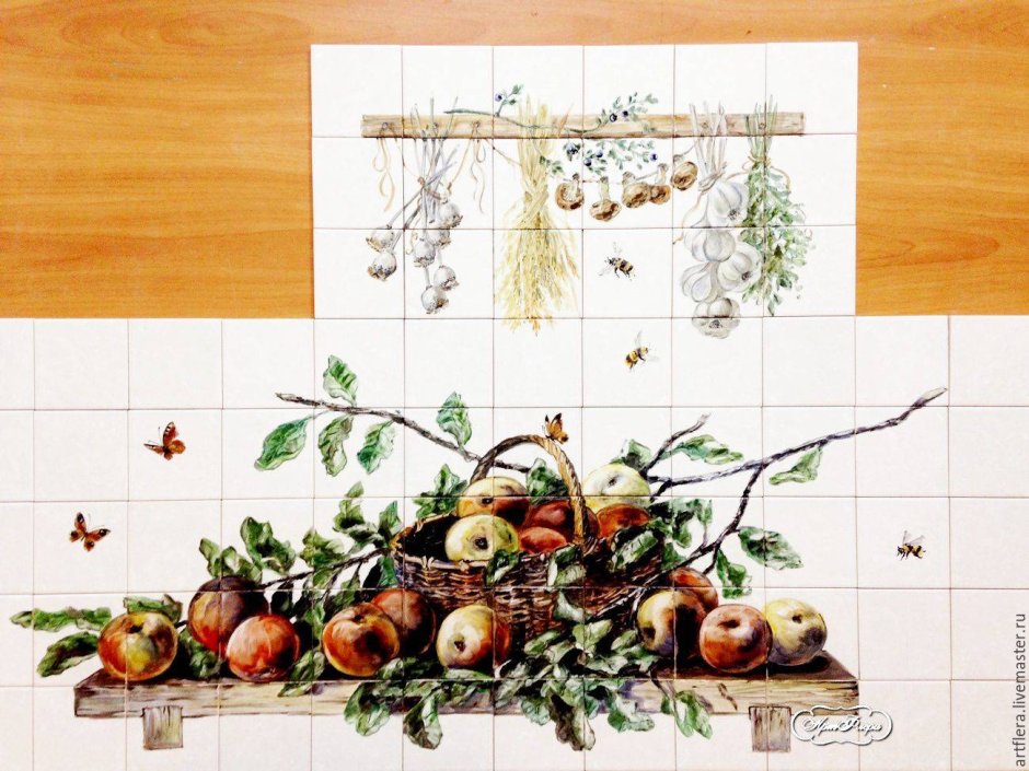 Художественная мозаика на кухне