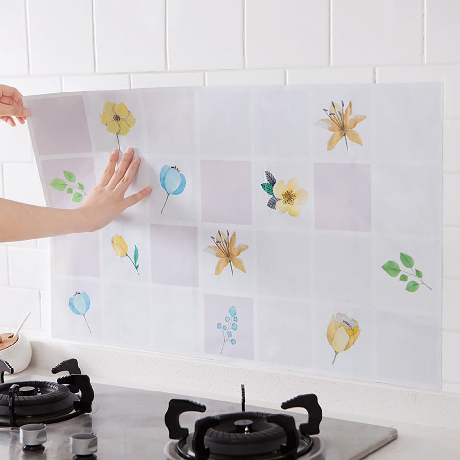 Самоклеящаяся плитка для стен на кухне