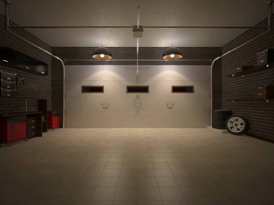 Фантастический интерьер гаража
