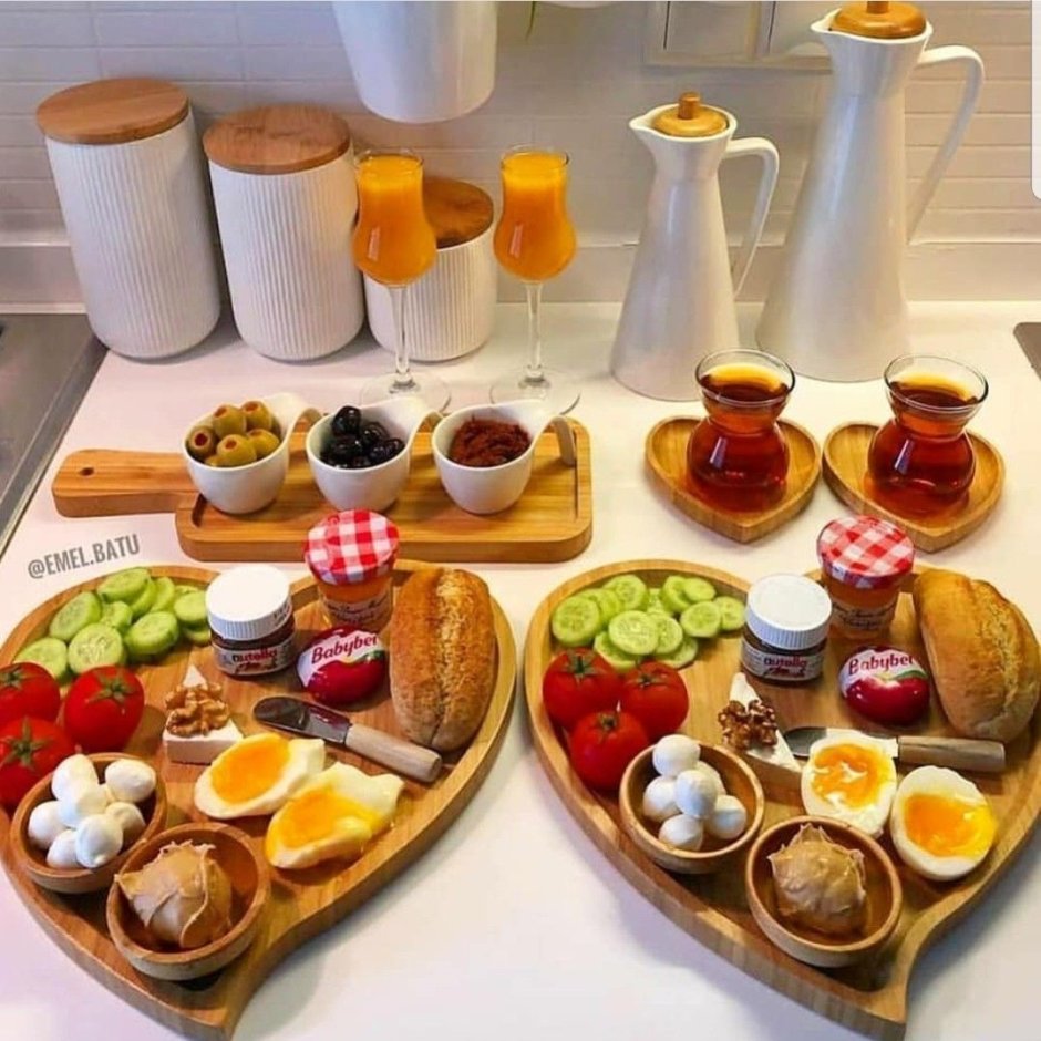 Красивый завтрак