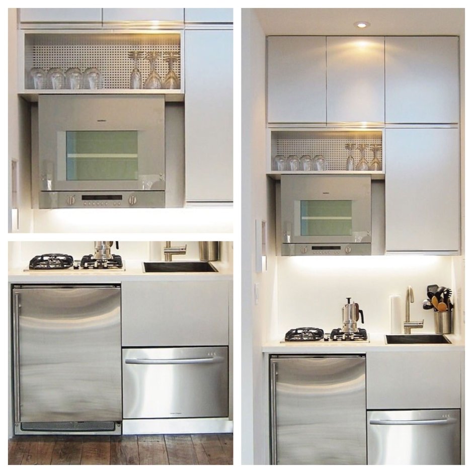 Мини кухни со встроенной