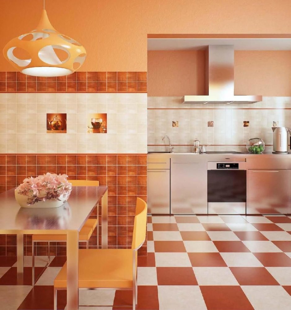 Фартук для кухни из плитки