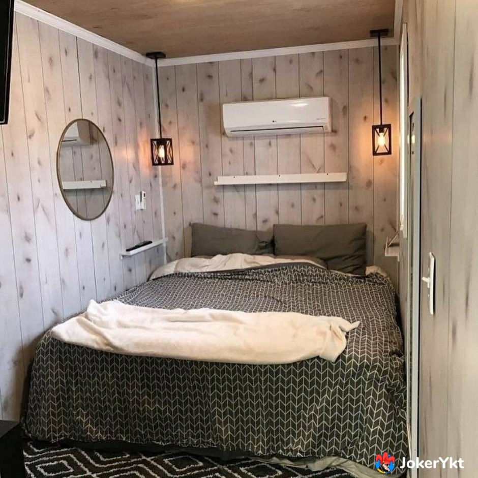 Спальня в вагончике
