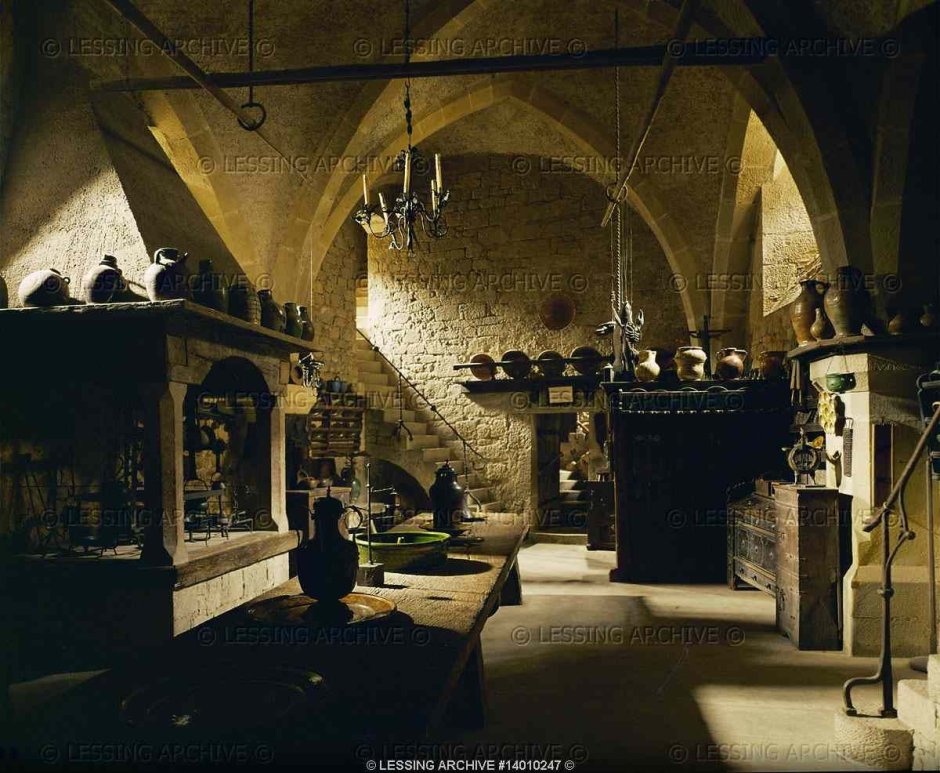 Кухня Готическая в средневековом замке