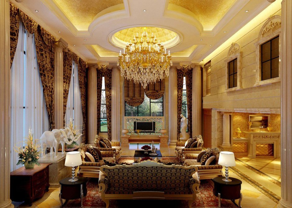Интерьер гостиной Luxury
