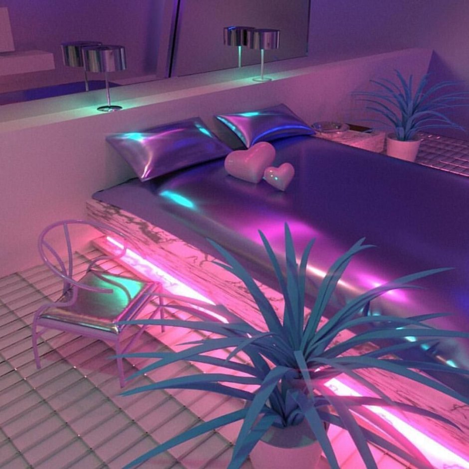 Neon Room vaporwave киберпанк