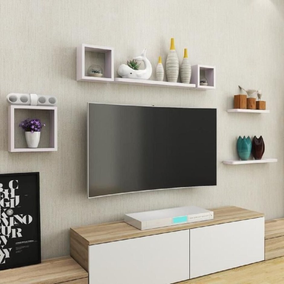 Mid Century Modern стеллаж для телевизора