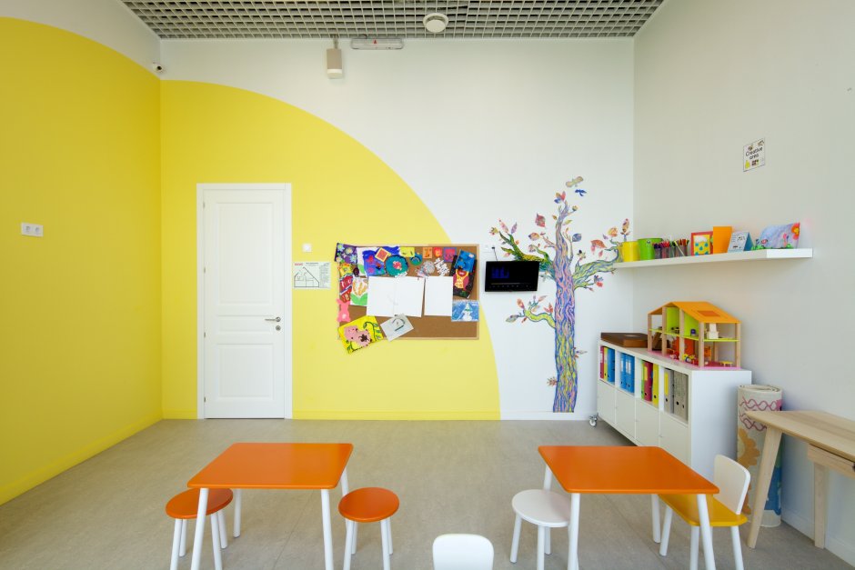 Дизайн интерьера детского сада (64 фото)