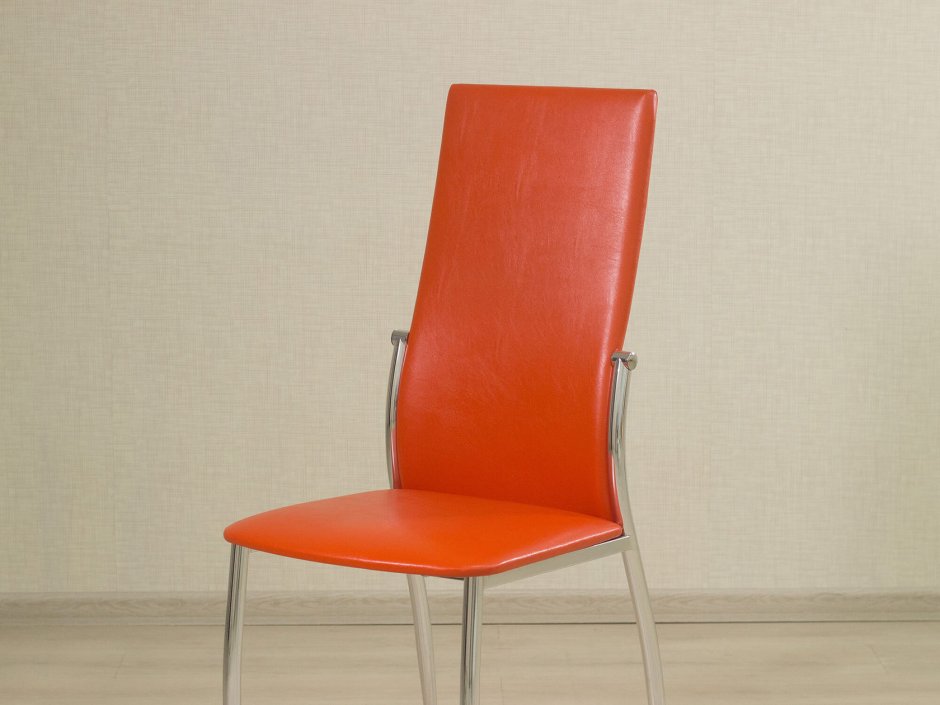 Оранжевые стулья для кухни