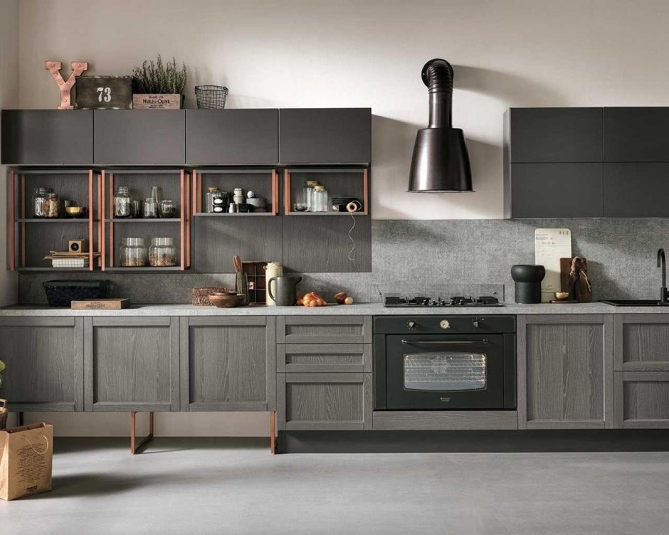 Кухни Scavolini фасад дерево